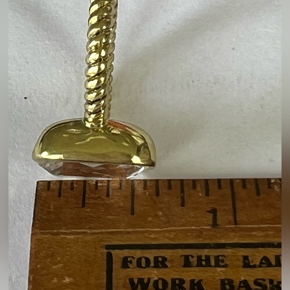 Heidi Daus SALE 🆕 rectangle faceted Clear crystal size 7 ring - Picture 10 of 11